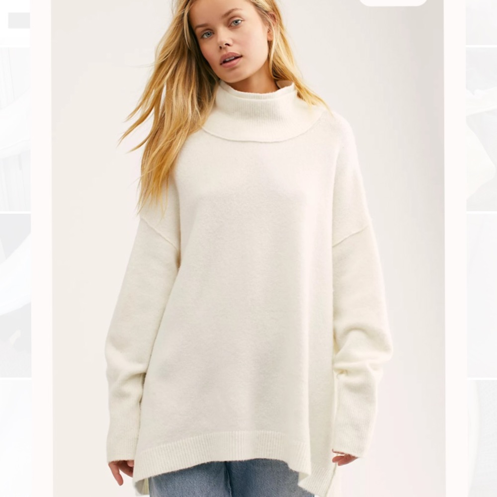 NWT Free People Afterglow Mock Neck Sweater
